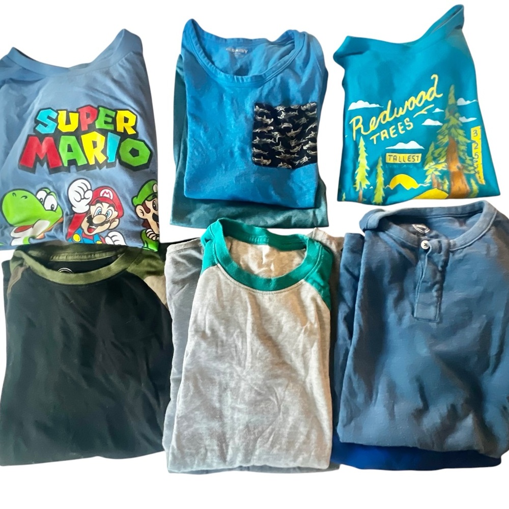 Lot of 9 Kids/ Boys Graphic/ T-Shirts - Boys Size 10-12